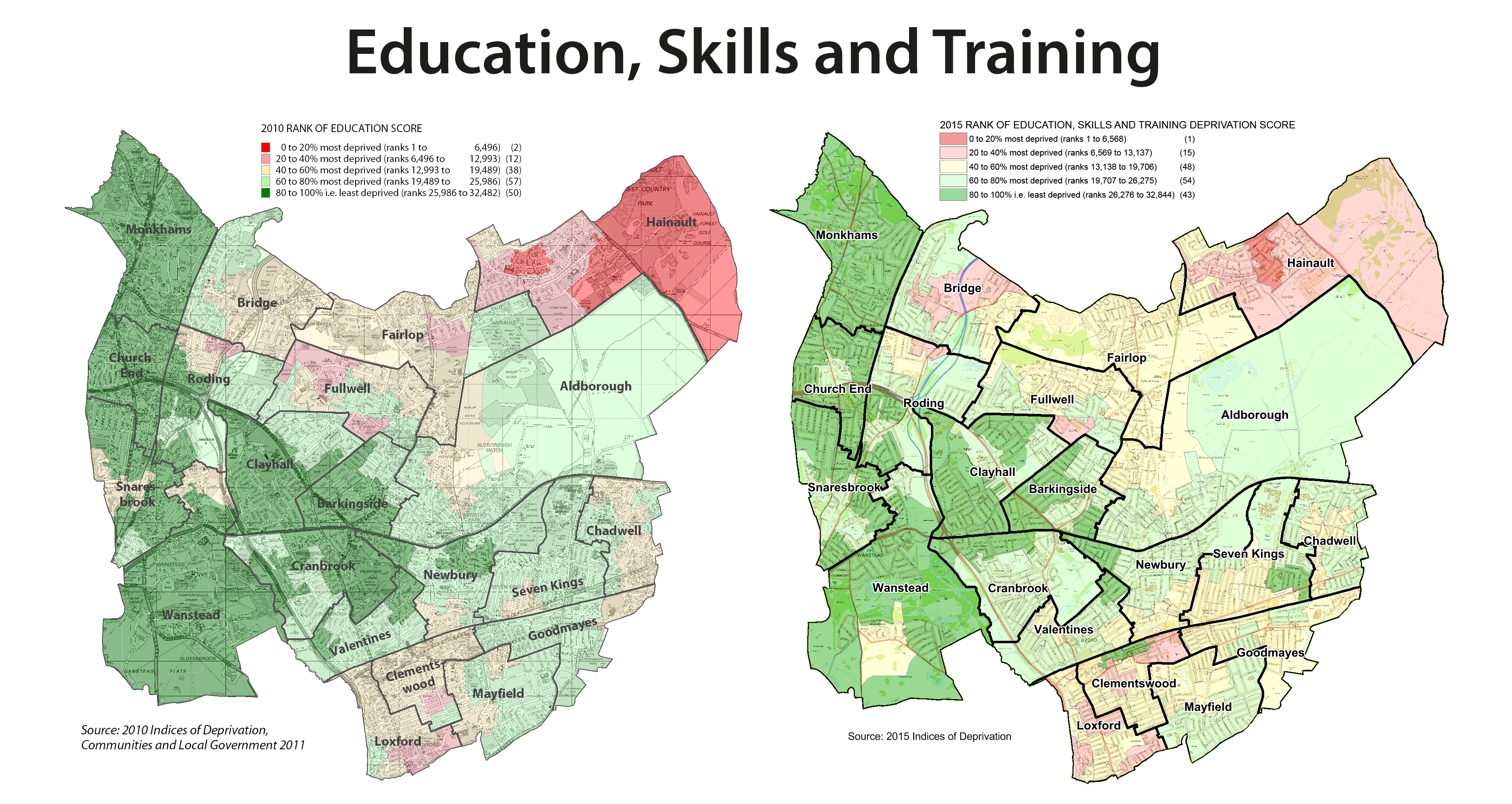 education, skills and training deprivation map