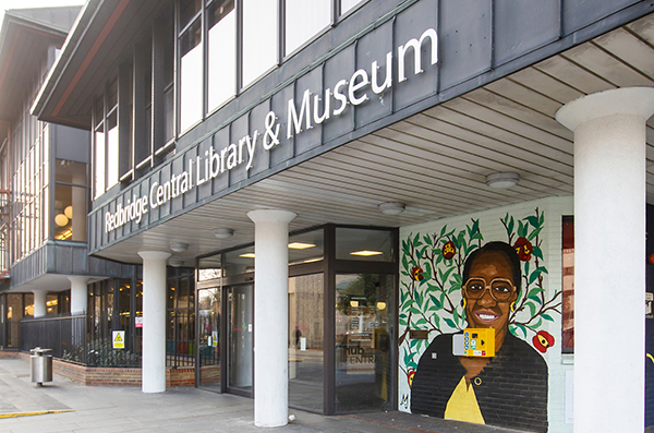 Outside of Redbridge library and museum 