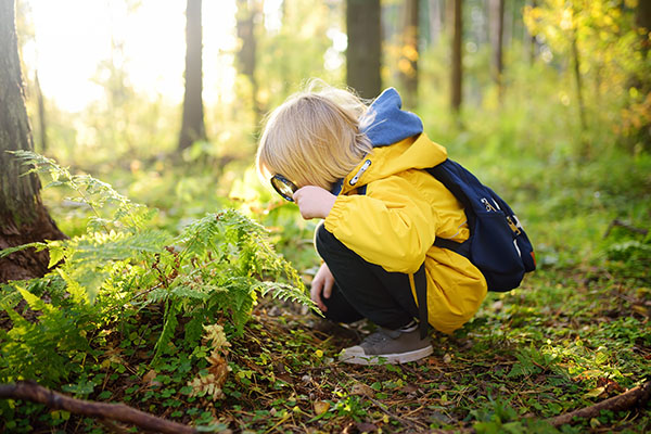 Child exploring