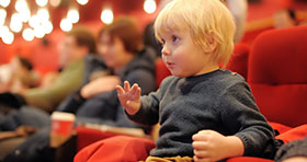 Child watching a show