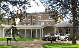 Wedding cars waiting outside a venue