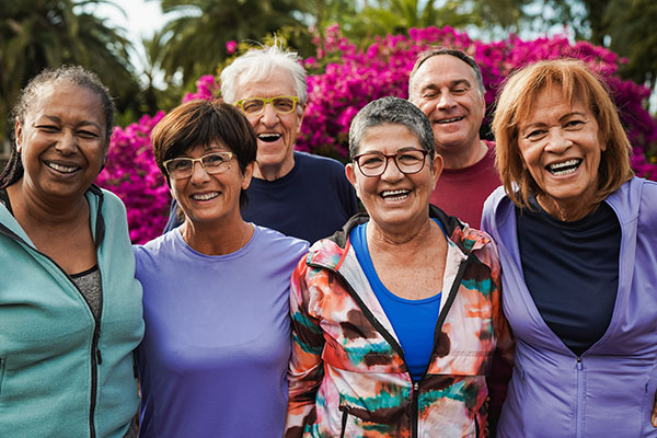 Group of people in the local community