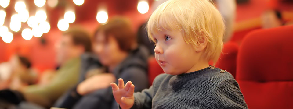 Child watching a threate show 