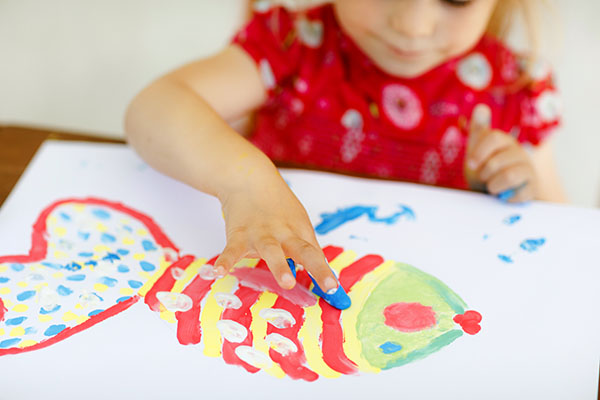 Painting a fish picture