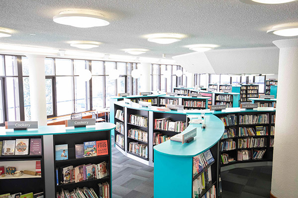 Inside of a library in Redbridge 