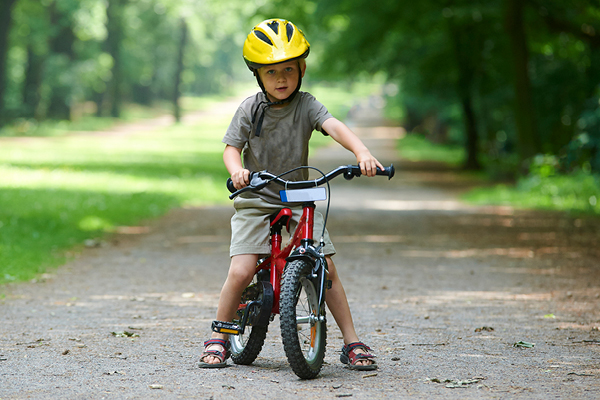 Child cycling
