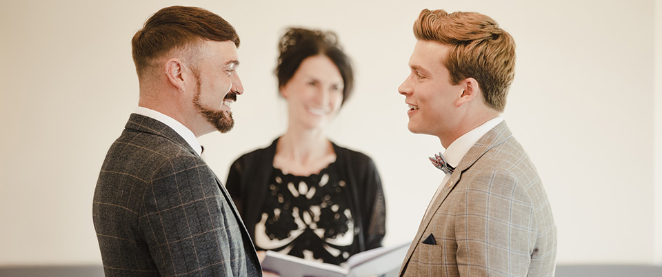 Couple getting married