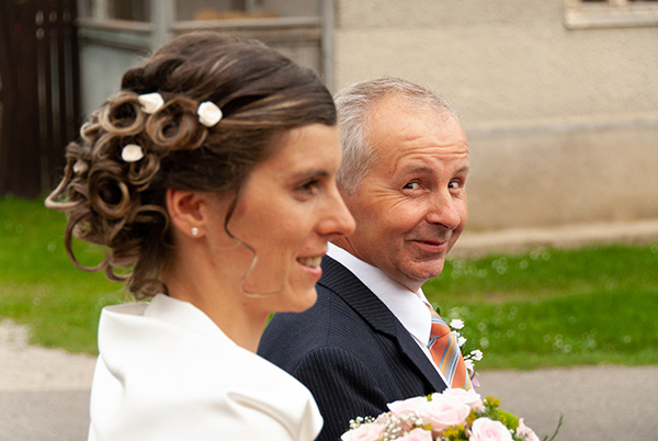 Bride with her father 