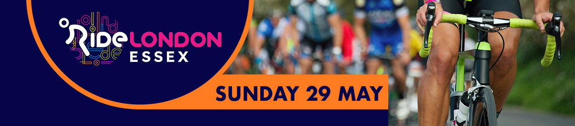 RideLondon banner showing the date of Sunday 29 May