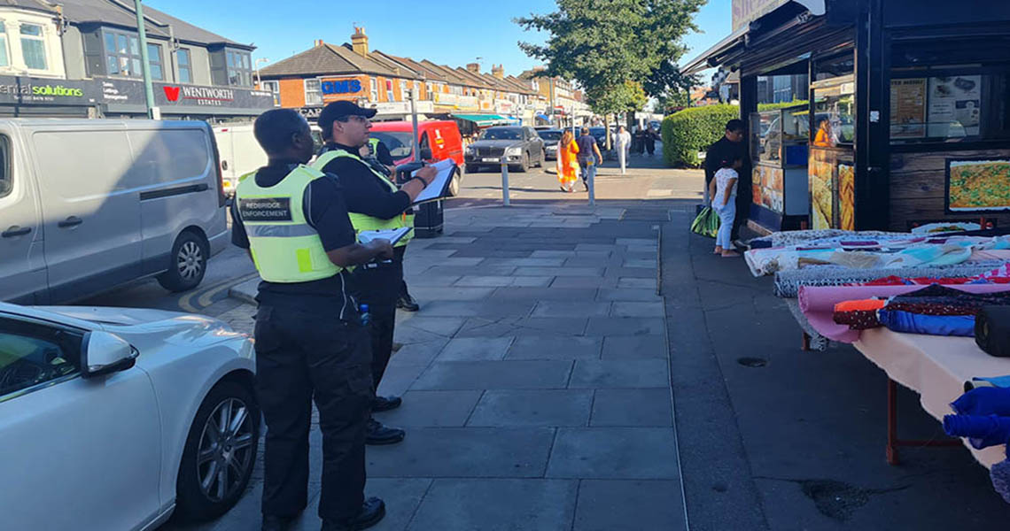 enforcement officers on the street