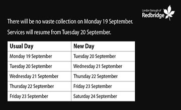 Bank Holiday waste collection changes