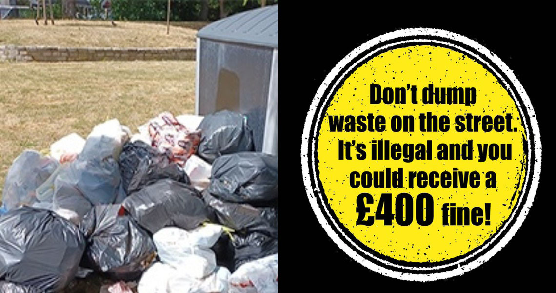 fly tip with information about fines