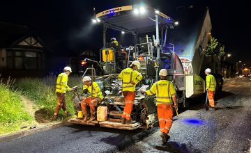 road resurfacing works