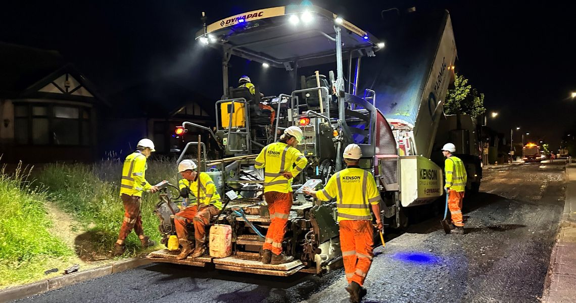 road resurfacing works