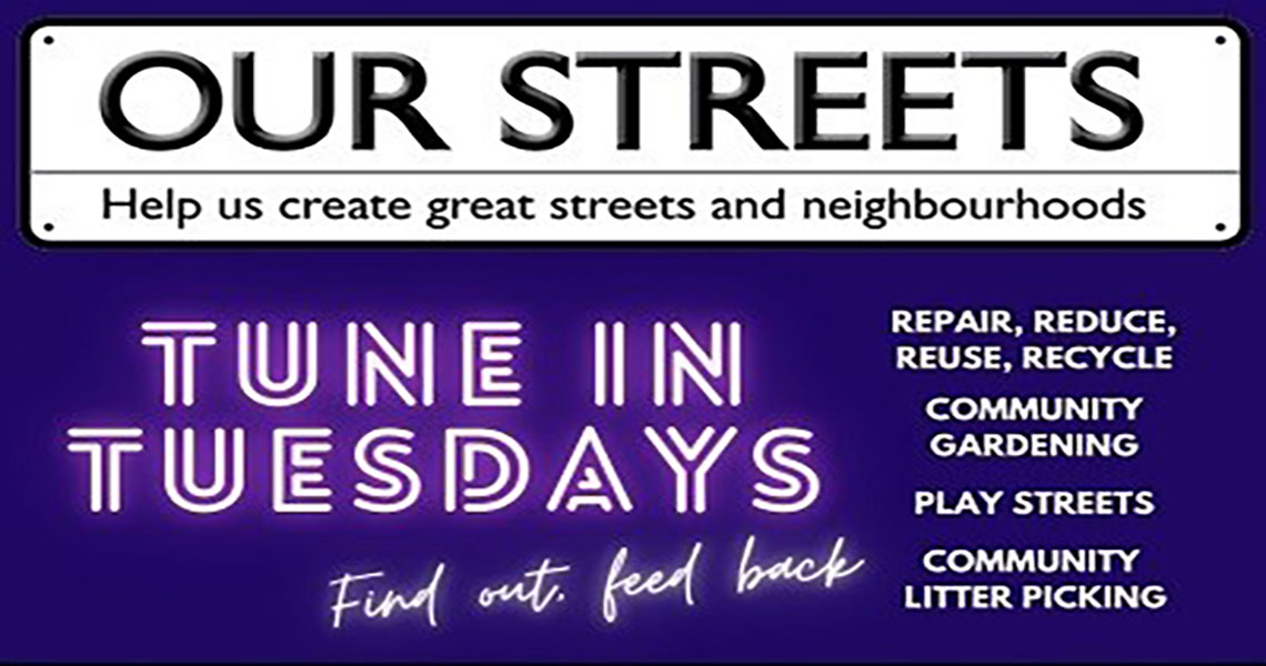 graphic that says Tune in Tuesdays