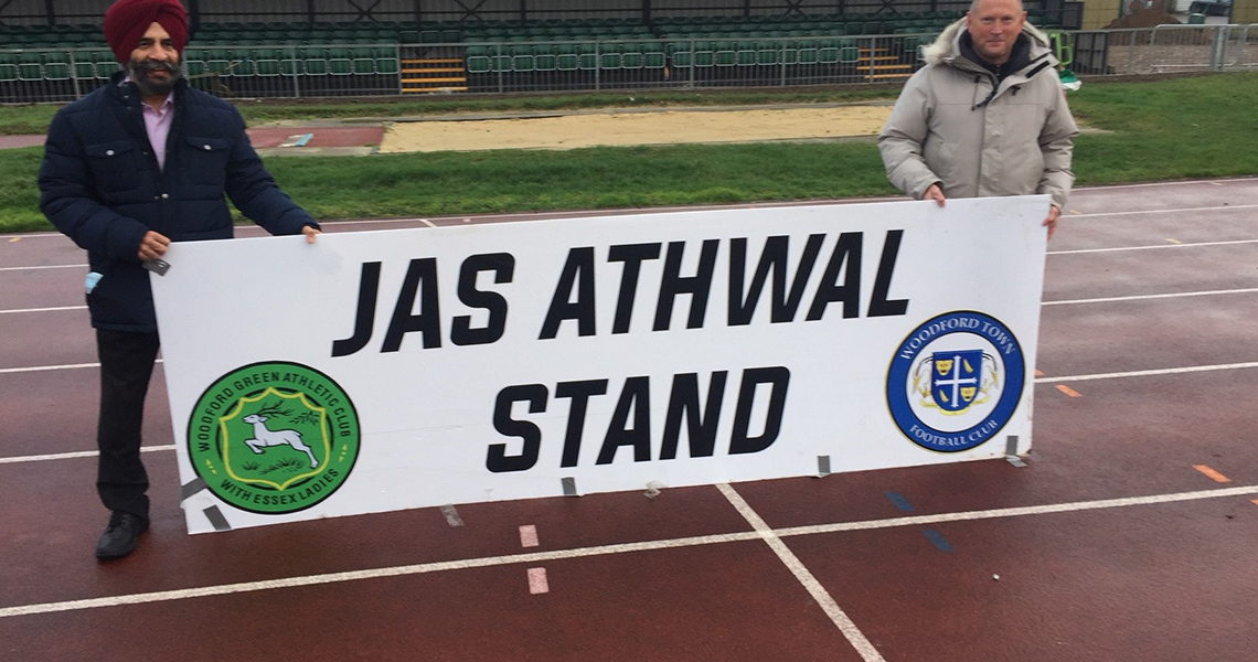 Brand-new grandstand opens as part of council's £1.6million investment in Ashton Playing Fields and welcomes Woodford Town FC back home