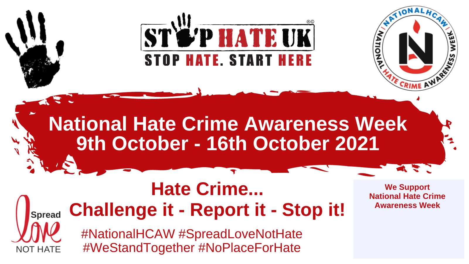 National Hate Awareness week logo 9-16 October