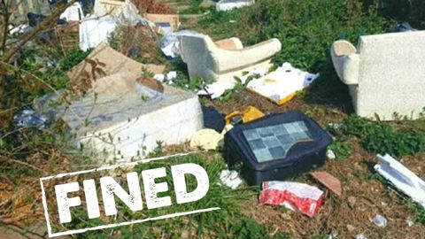 dumped rubbish