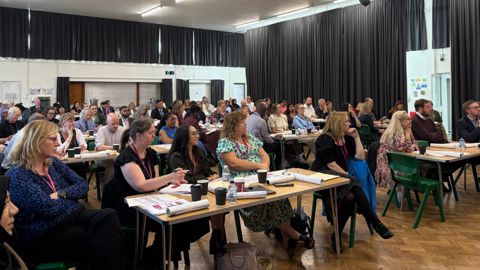 Attendees paying attention at the Inclusion and belonging conference
