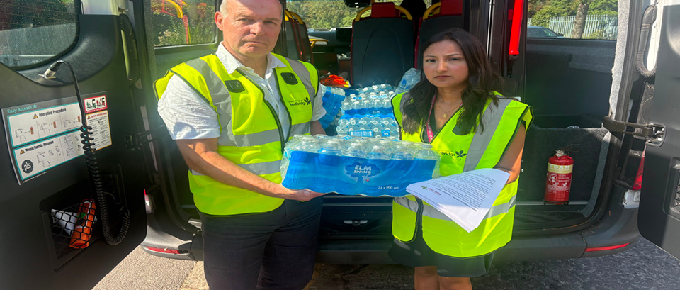 Bottled water delivery