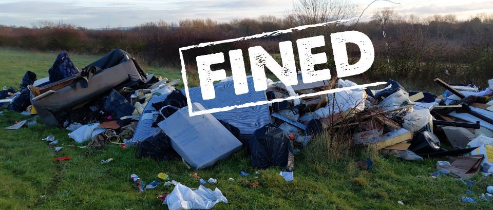 rubbish fly-tipped onto nature reserve
