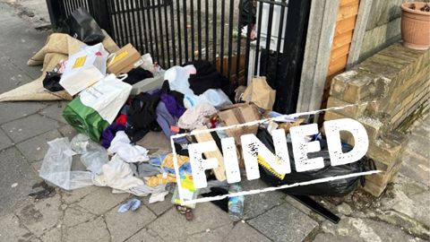 dumped rubbish