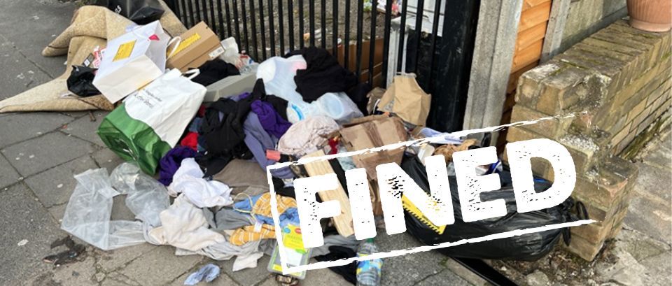 dumped rubbish