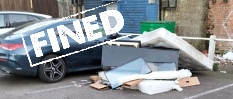 dumped rubbish