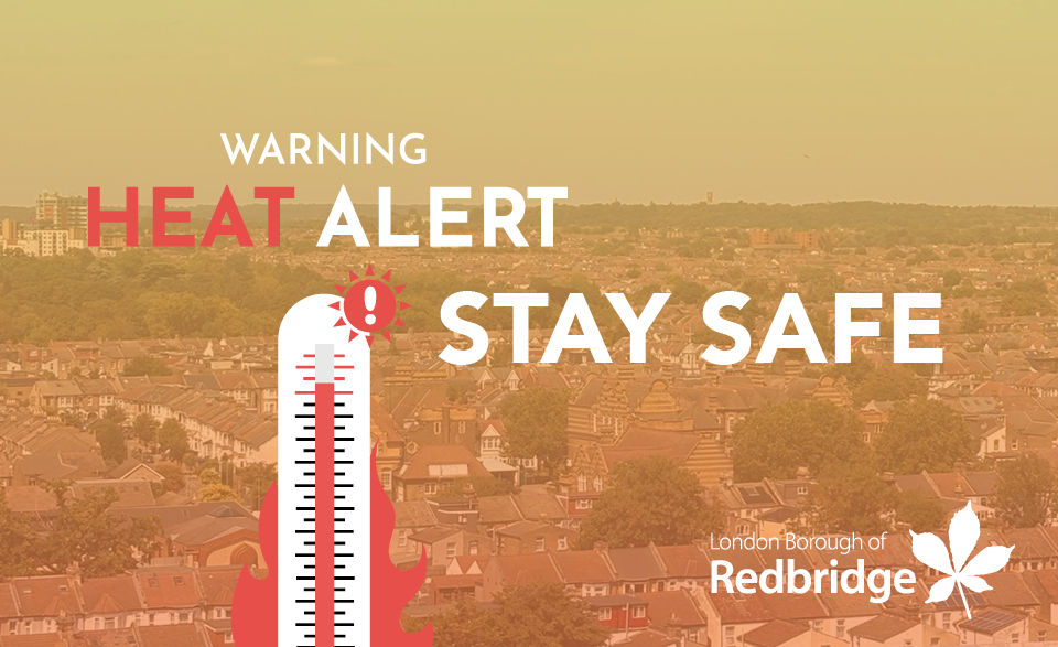Warning heat alert stay safe