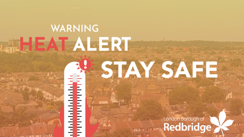 Warning heat alert stay safe