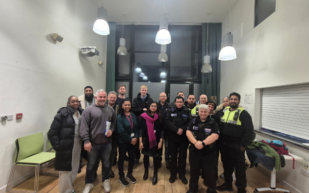 Cabinet Member for Housing and Homelessness with officers and partners at the Welcome Centre, Ilford